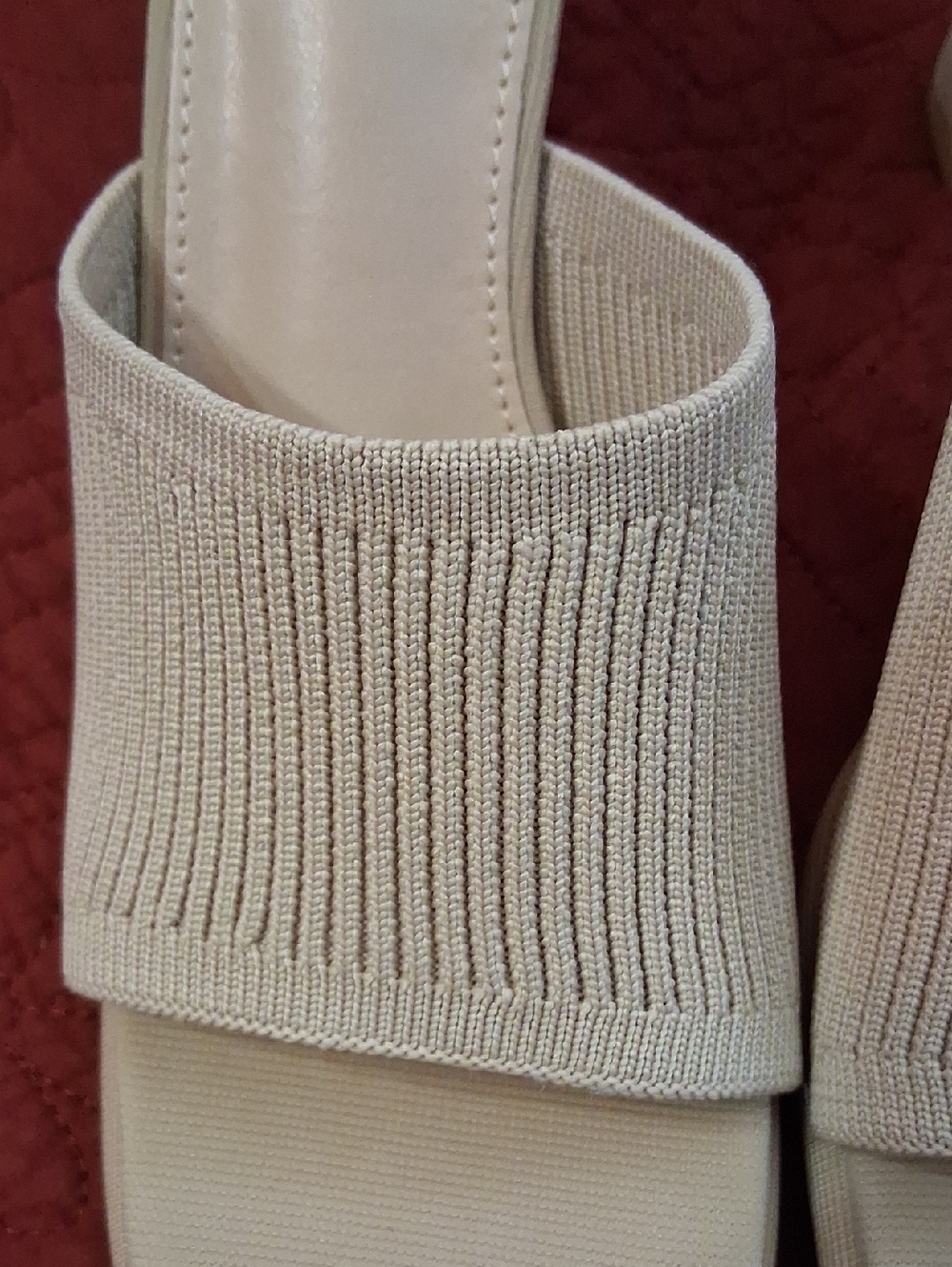 MUSSHOE Beige NWOT Knit Mules - Picture 5 of 10